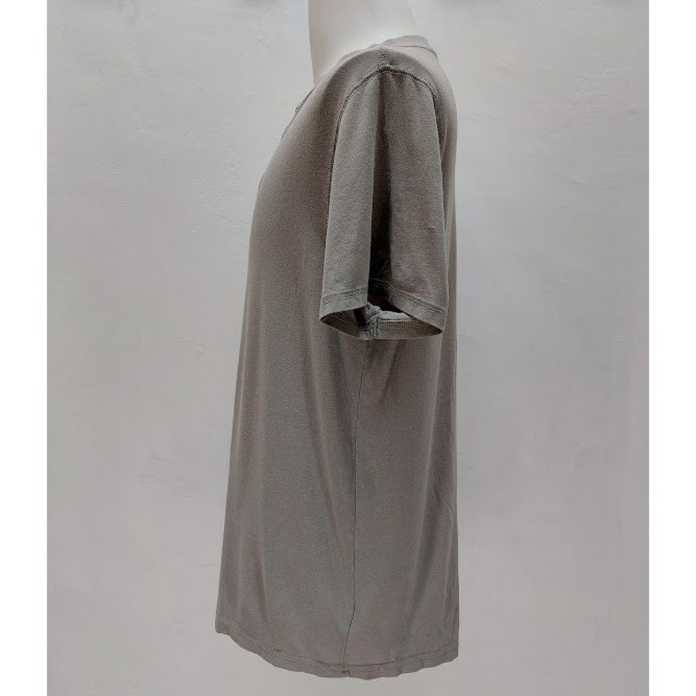William Rast Henley Shirt Men's Large Grey Pima Cotton Blend Modal Stretch Basic - Picture 4 of 9